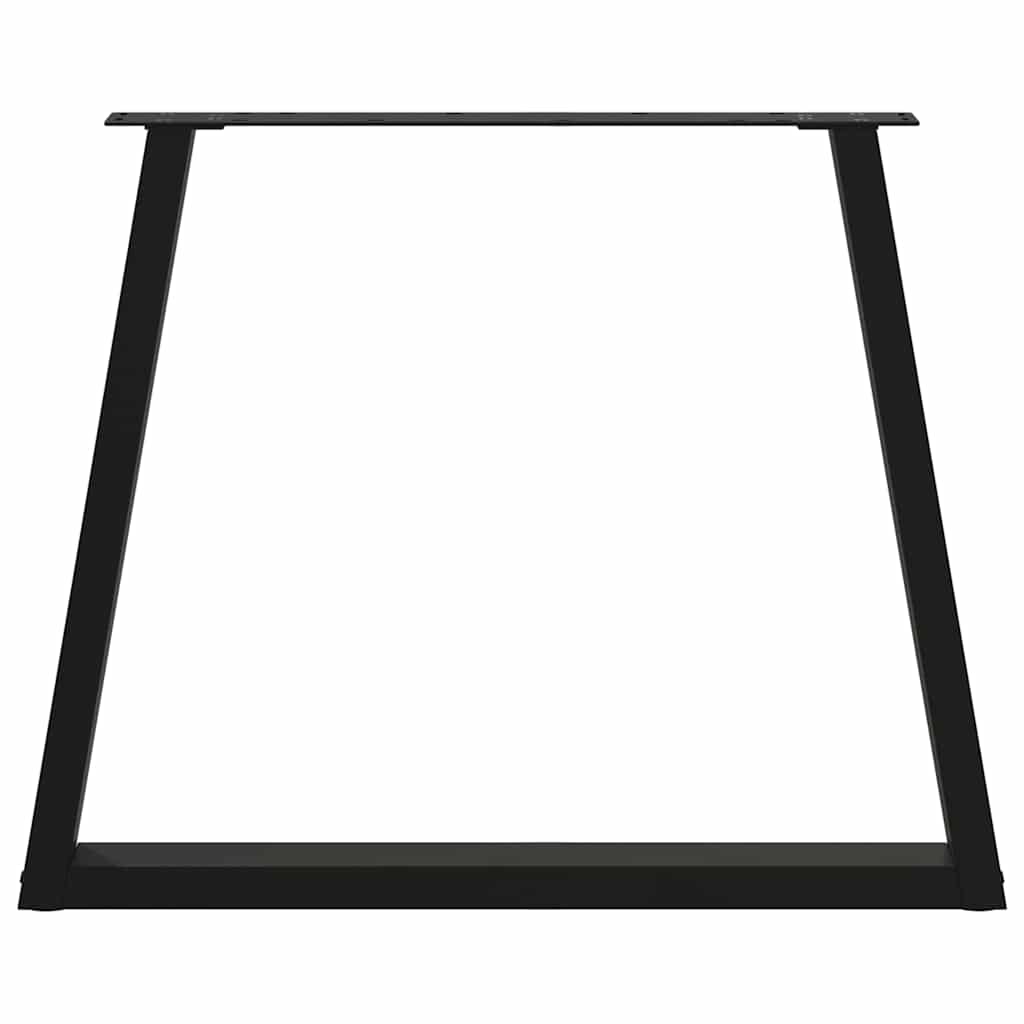 Valgomojo stalo kojelės, V formos, 2 vnt., juodos, 70x(72 - 73,3) cm, plienas - Namų Idėja