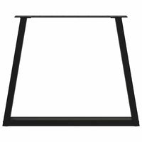 Valgomojo stalo kojelės, V formos, 2 vnt., juodos, 70x(72 - 73,3) cm, plienas - Namų Idėja