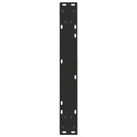 Valgomojo stalo kojelės, V formos, 2 vnt., juodos, 70x(72 - 73,3) cm, plienas - Namų Idėja