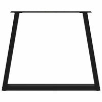 Valgomojo stalo kojelės, V formos, 2 vnt., juodos, 80x(72 - 73,3) cm, plienas - Namų Idėja