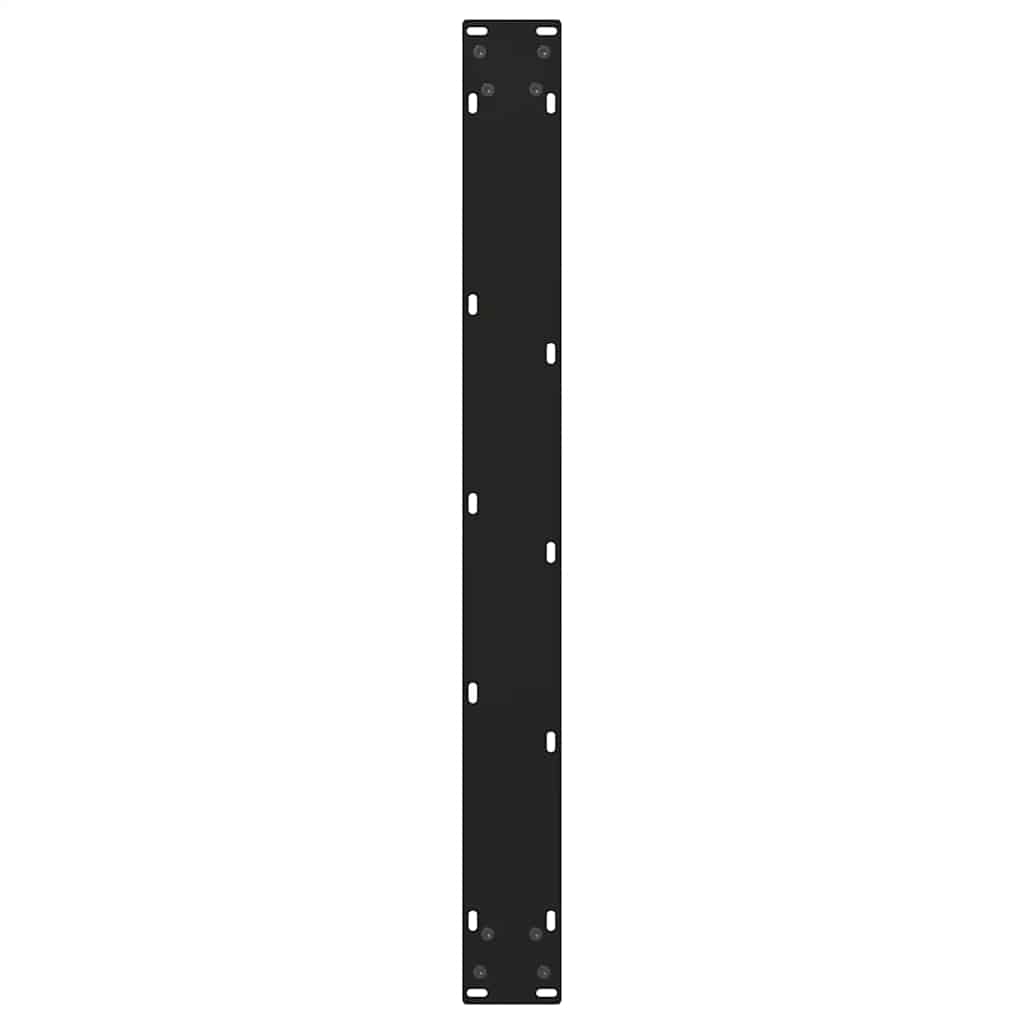 Valgomojo stalo kojelės, V formos, 2 vnt., juodos, 80x(72 - 73,3) cm, plienas - Namų Idėja