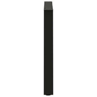Valgomojo stalo kojelės, V formos, 2 vnt., juodos, 80x(72 - 73,3) cm, plienas - Namų Idėja