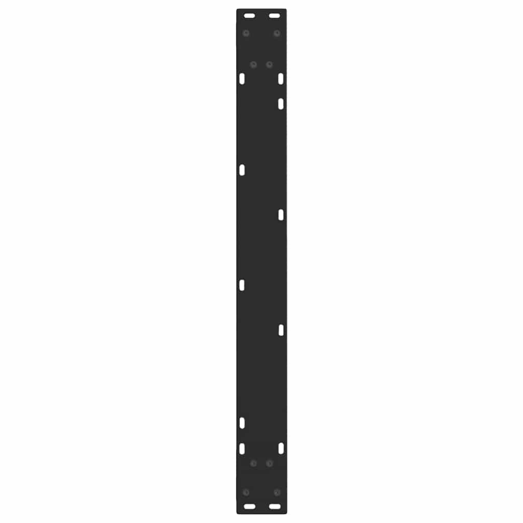Valgomojo stalo kojelės, V formos, 2 vnt., juodos, 80x(72 - 73,3) cm, plienas - Namų Idėja