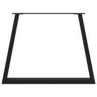 Valgomojo stalo kojelės, V formos, 2 vnt., juodos, 90x(72 - 73,3) cm, plienas - Namų Idėja