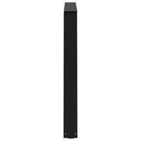 Valgomojo stalo kojelės, V formos, 2 vnt., juodos, 90x(72 - 73,3) cm, plienas - Namų Idėja