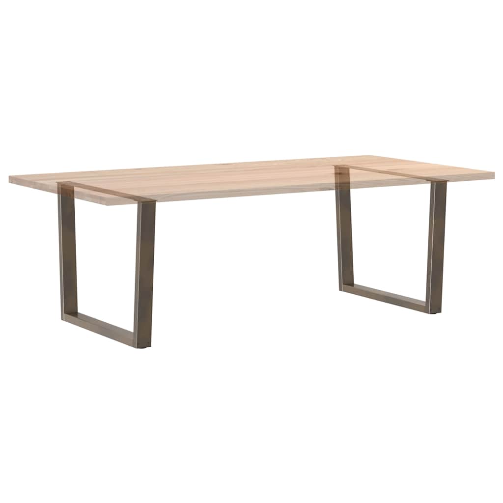 Valgomojo stalo kojelės, V formos, 2 vnt., natūralus plienas, 100 x (72 - 73,3) cm, plienas - Namų Idėja