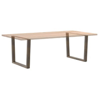 Valgomojo stalo kojelės, V formos, 2 vnt., natūralus plienas, 100 x (72 - 73,3) cm, plienas - Namų Idėja