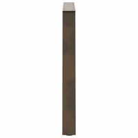 Valgomojo stalo kojelės, V formos, 2 vnt., natūralus plienas, 100 x (72 - 73,3) cm, plienas - Namų Idėja