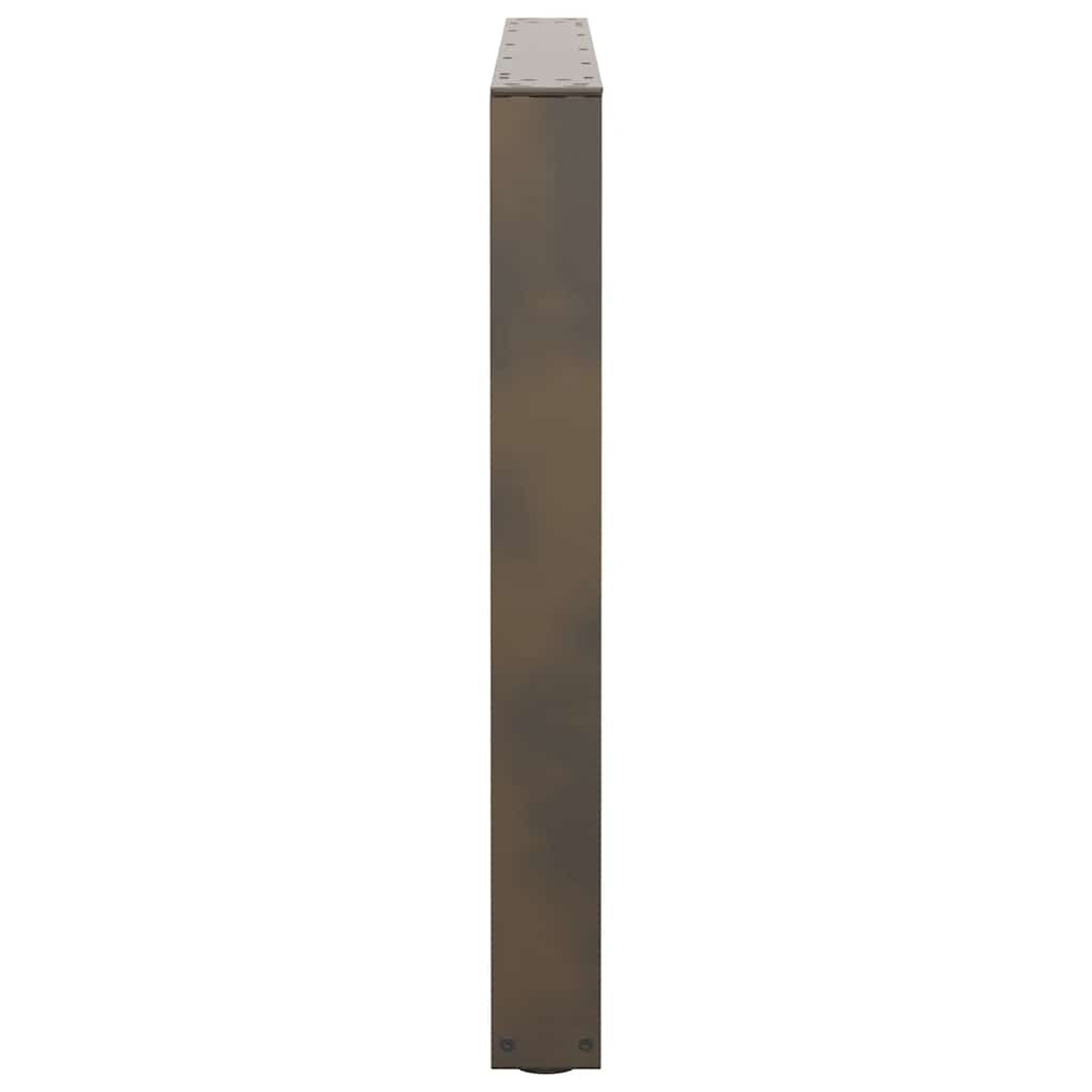 Valgomojo stalo kojelės, V formos, 2 vnt., natūralus plienas, 100 x (72 - 73,3) cm, plienas - Namų Idėja