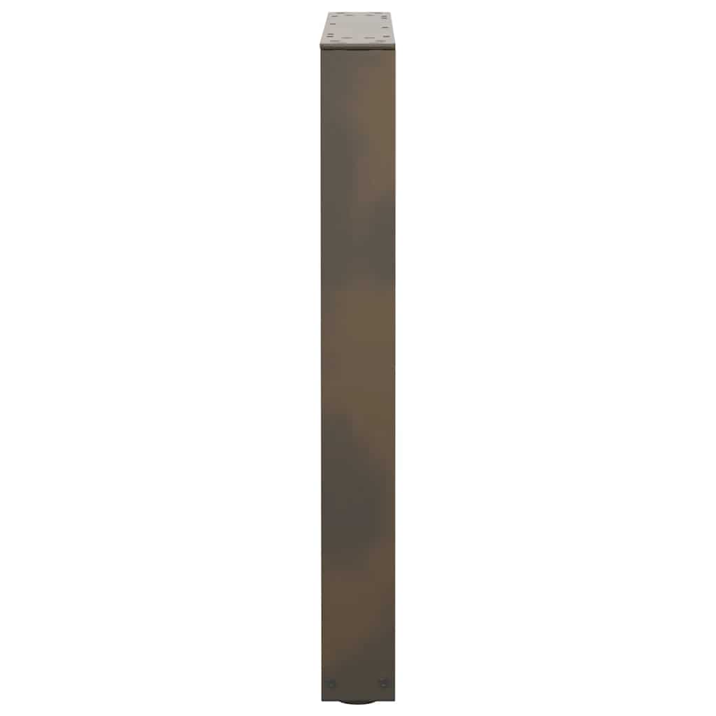 Valgomojo stalo kojelės, V formos, 2 vnt., natūralus plienas, 60x(72 - 73,3) cm, plienas - Namų Idėja