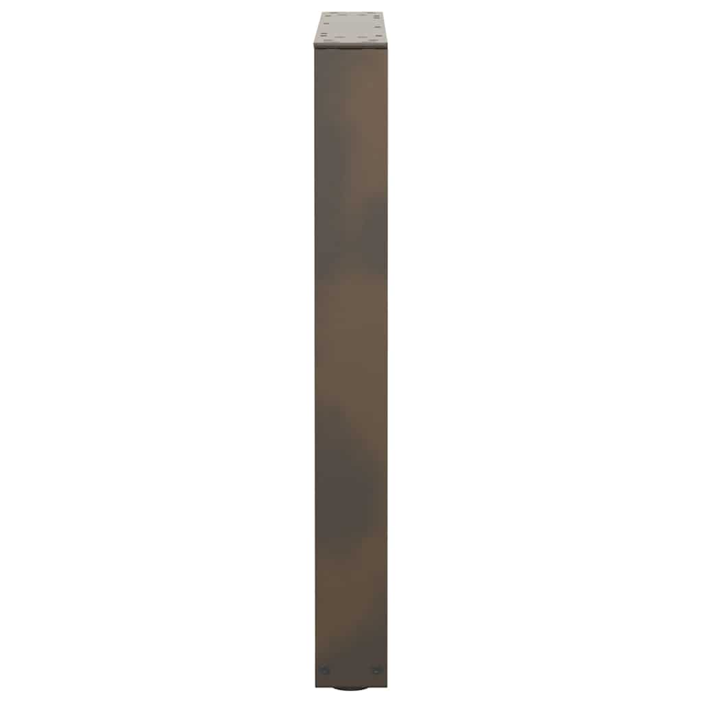 Valgomojo stalo kojelės, V formos, 2 vnt., natūralus plienas, 70x(72 - 73,3) cm, plienas - Namų Idėja