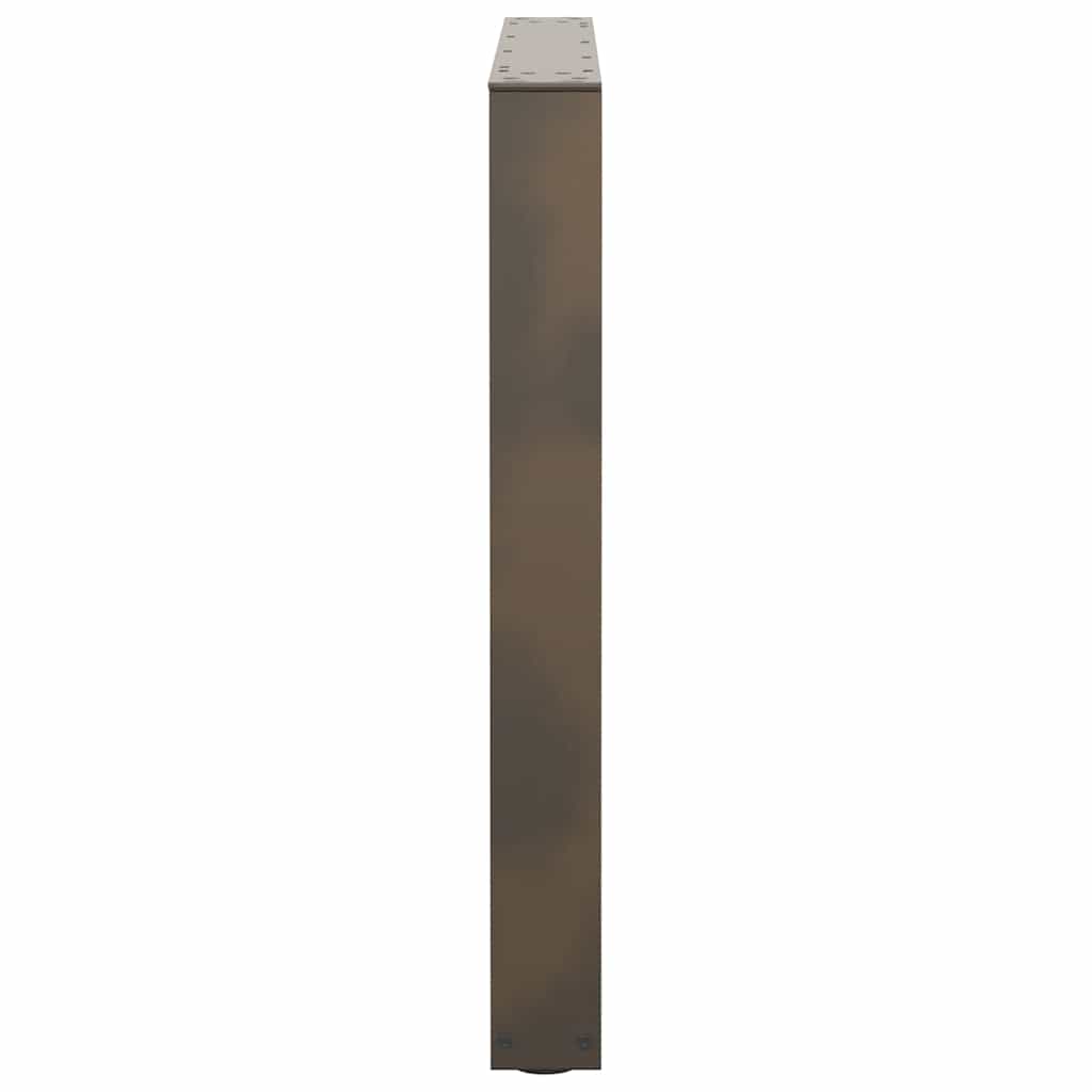 Valgomojo stalo kojelės, V formos, 2 vnt., natūralus plienas, 80x(72 - 73,3) cm, plienas - Namų Idėja