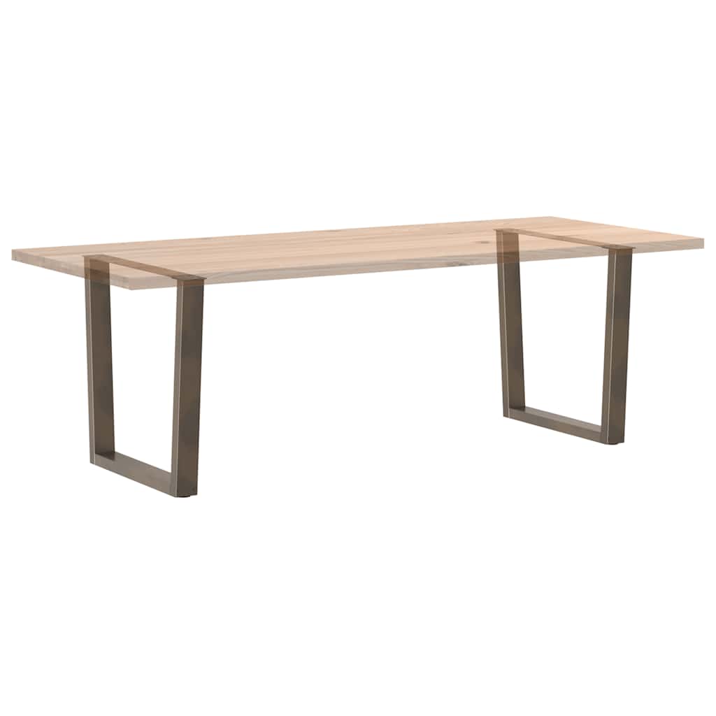 Valgomojo stalo kojelės, V formos, 2 vnt., natūralus plienas, 80x(72 - 73,3) cm, plienas - Namų Idėja