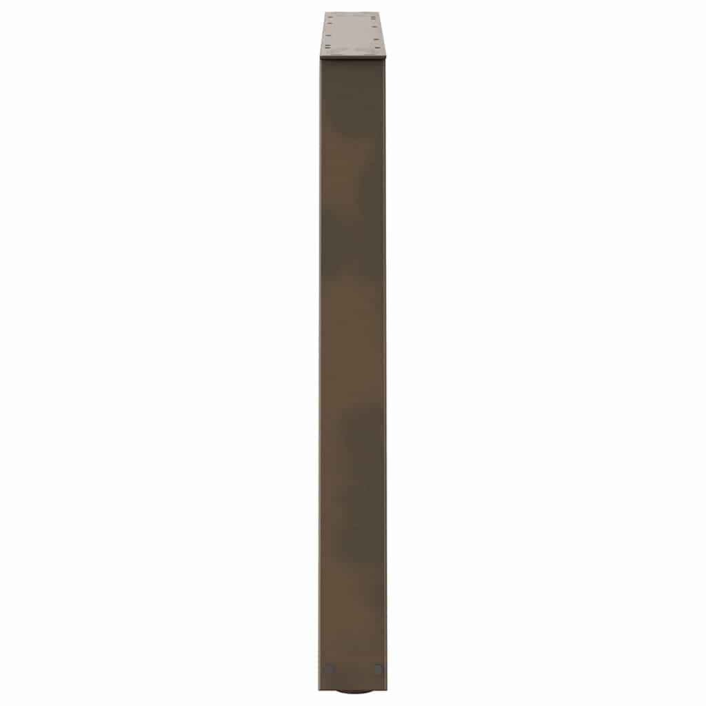 Valgomojo stalo kojelės, V formos, 2 vnt., natūralus plienas, 90x(72 - 73,3) cm, plienas - Namų Idėja