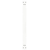Valgomojo stalo kojelės, V formos, 3 vnt., baltos, 100x(72 - 73,3) cm, plienas - Namų Idėja