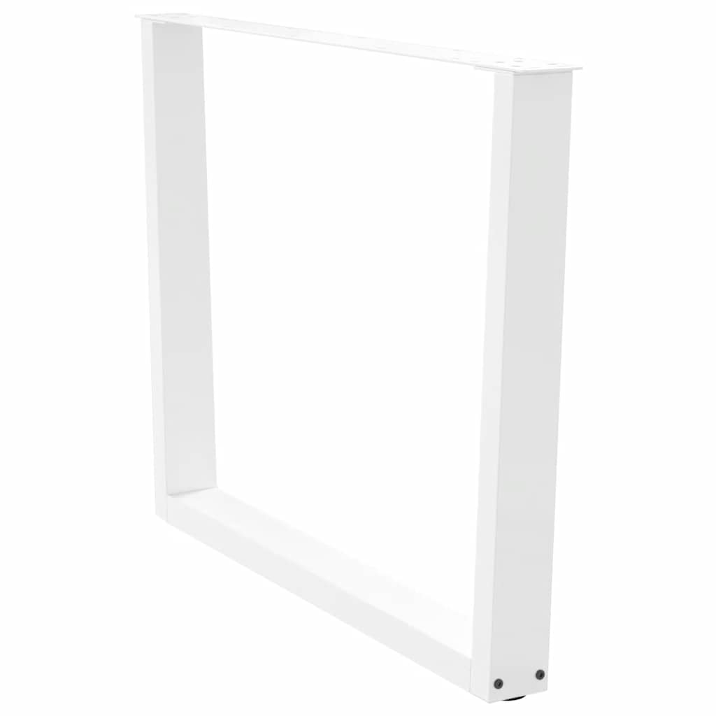 Valgomojo stalo kojelės, V formos, 3 vnt., baltos, 100x(72 - 73,3) cm, plienas - Namų Idėja