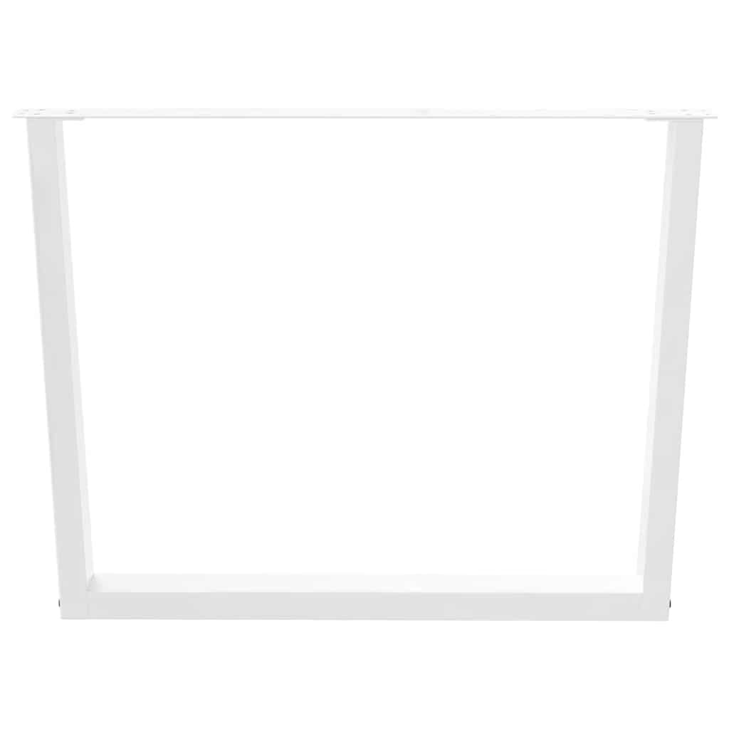 Valgomojo stalo kojelės, V formos, 3 vnt., baltos, 100x(72 - 73,3) cm, plienas - Namų Idėja
