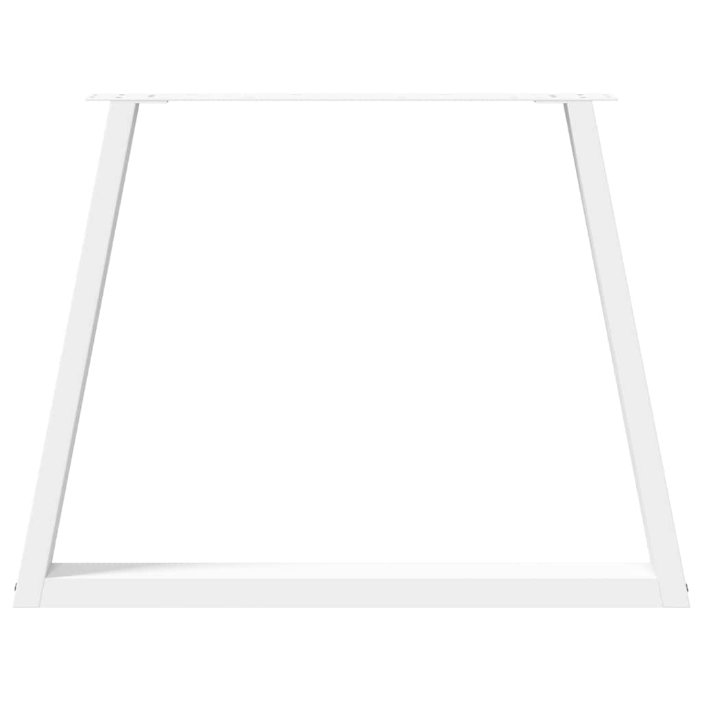 Valgomojo stalo kojelės, V formos, 3 vnt., baltos, 100x(72 - 73,3) cm, plienas - Namų Idėja