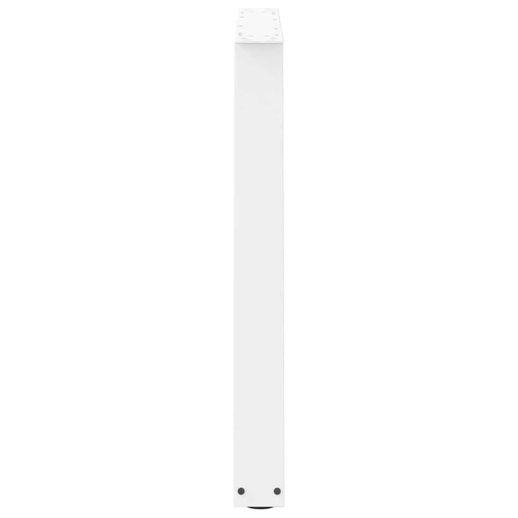 Valgomojo stalo kojelės, V formos, 3 vnt., baltos, 100x(72 - 73,3) cm, plienas - Namų Idėja