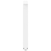Valgomojo stalo kojelės, V formos, 3 vnt., baltos, 100x(72 - 73,3) cm, plienas - Namų Idėja