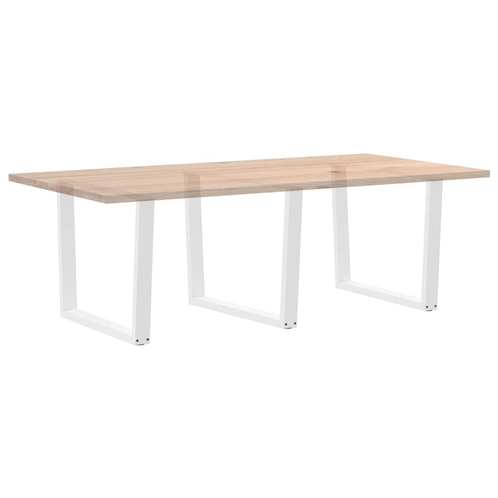Valgomojo stalo kojelės, V formos, 3 vnt., baltos, 100x(72 - 73,3) cm, plienas - Namų Idėja