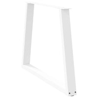 Valgomojo stalo kojelės, V formos, 3 vnt., baltos, 100x(72 - 73,3) cm, plienas - Namų Idėja