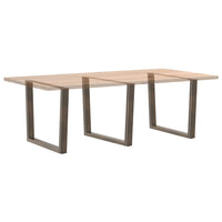 Valgomojo stalo kojelės, V formos, 3 vnt., natūralus plienas, 100 x (72 - 73,3) cm, plienas - Namų Idėja