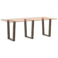 Valgomojo stalo kojelės, V formos, 3 vnt., natūralus plienas, 70x(72 - 73,3) cm, plienas - Namų Idėja