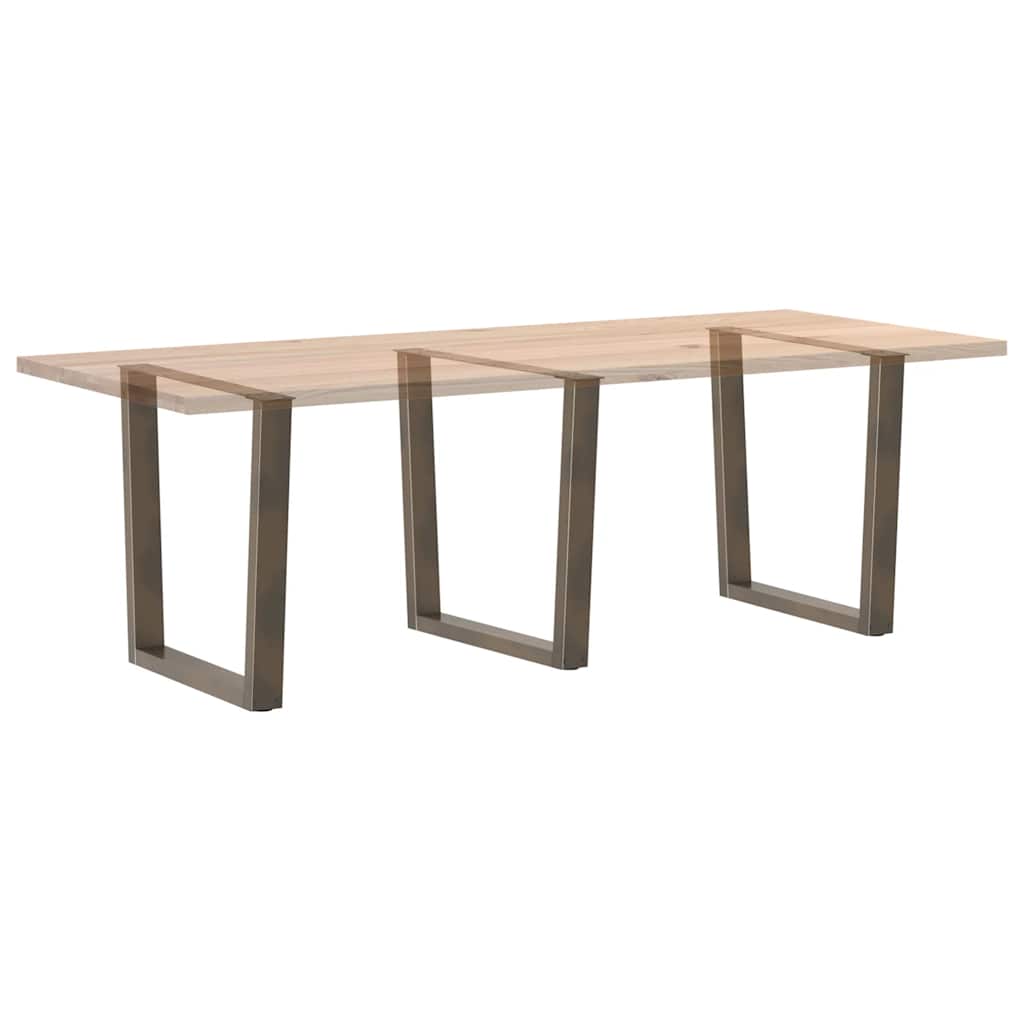 Valgomojo stalo kojelės, V formos, 3 vnt., natūralus plienas, 80x(72 - 73,3) cm, plienas - Namų Idėja