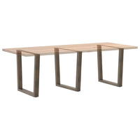 Valgomojo stalo kojelės, V formos, 3 vnt., natūralus plienas, 80x(72 - 73,3) cm, plienas - Namų Idėja