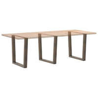 Valgomojo stalo kojelės, V formos, 3 vnt., natūralus plienas, 90x(72 - 73,3) cm, plienas - Namų Idėja