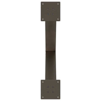 Valgomojo stalo kojelės, X formos, 2 vnt., natūralus plienas, 70x(72 - 73) cm, plienas - Namų Idėja