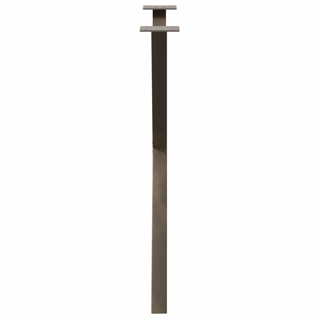 Valgomojo stalo kojelės, X formos, 2 vnt., natūralus plienas, 70x(72 - 73) cm, plienas - Namų Idėja