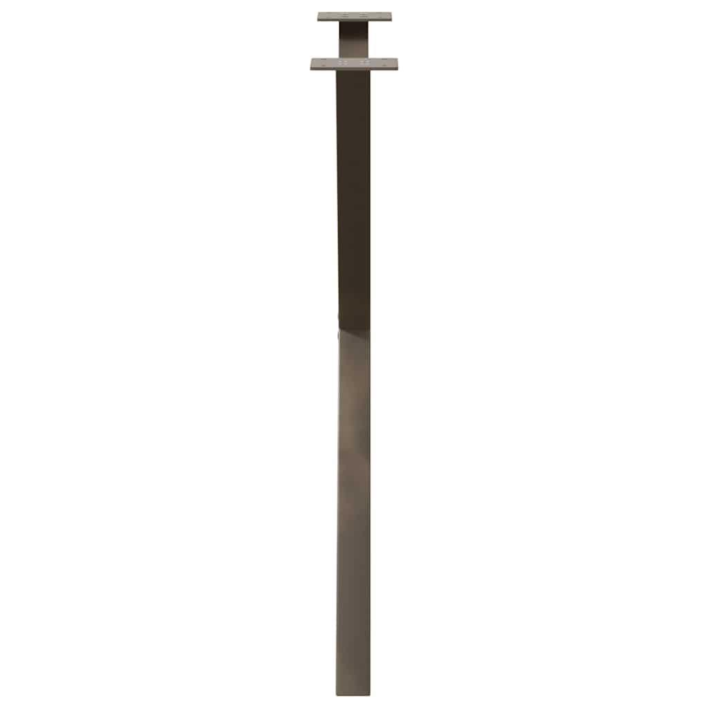 Valgomojo stalo kojelės, X formos, 2 vnt., natūralus plienas, 80x(72 - 73) cm, plienas - Namų Idėja