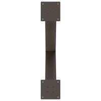 Valgomojo stalo kojelės, X formos, 2 vnt., natūralus plienas, 80x(72 - 73) cm, plienas - Namų Idėja