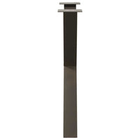 Valgomojo stalo kojelės, X formos, 2 vnt., natūralus plienas, 80x(72 - 73) cm, plienas - Namų Idėja