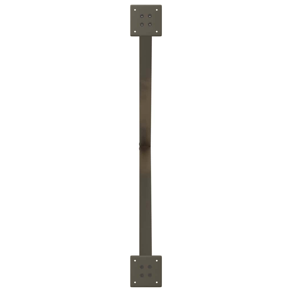 Valgomojo stalo kojelės, X formos, 2 vnt., natūralus plienas, 90x(72 - 73) cm, plienas - Namų Idėja