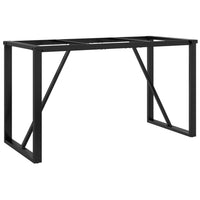 Valgomojo stalo kojos, 120x60x73cm, plieninis, O formos rėmas - Namų Idėja