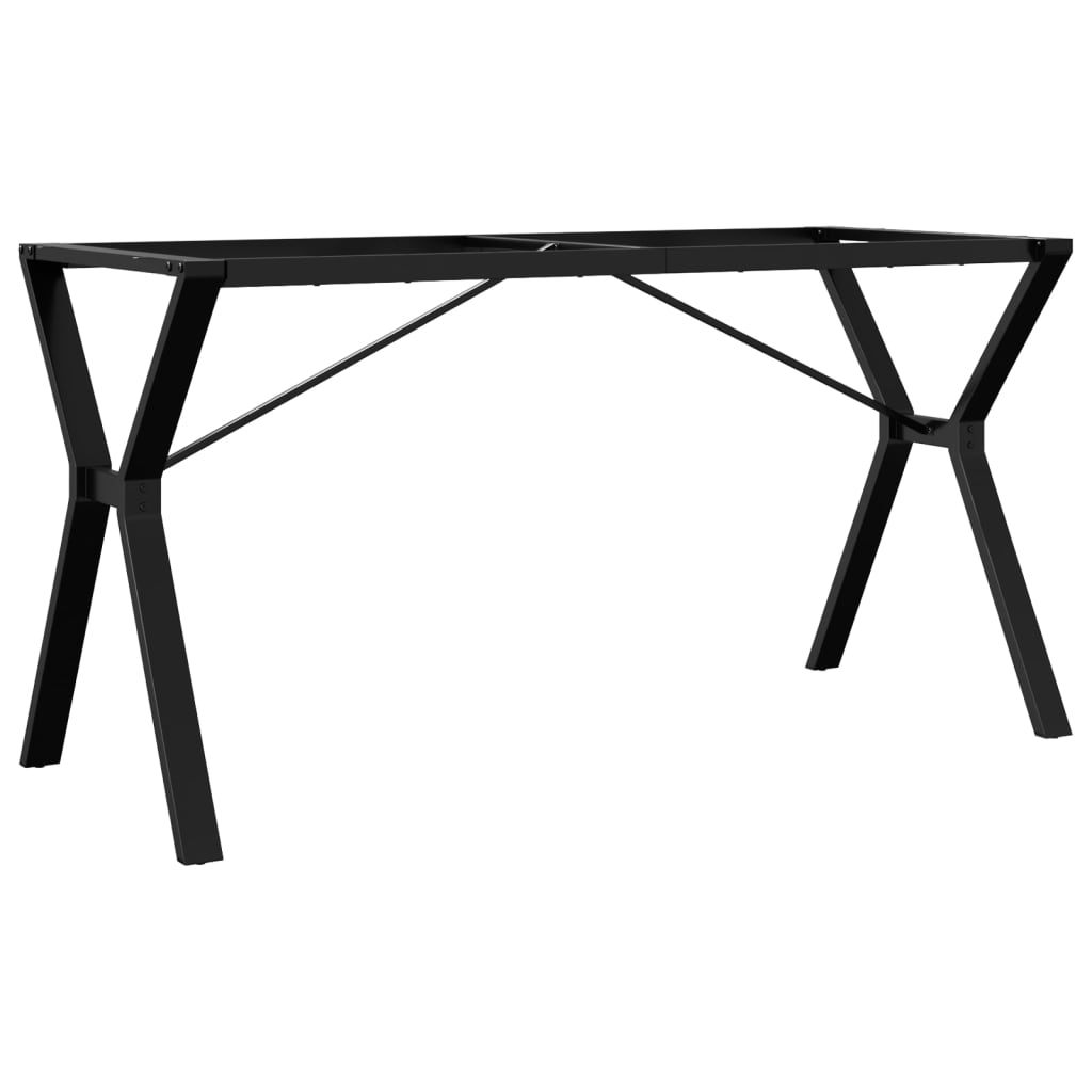 Valgomojo stalo kojos, 140x60x73cm, plieninis, Y formos rėmas - Namų Idėja