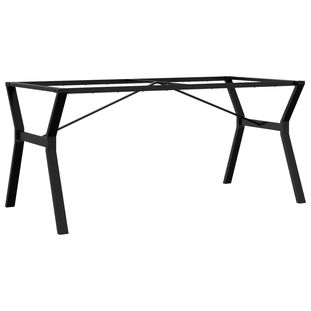 Valgomojo stalo kojos, 160x80x73cm, plieninis, Y formos rėmas - Namų Idėja