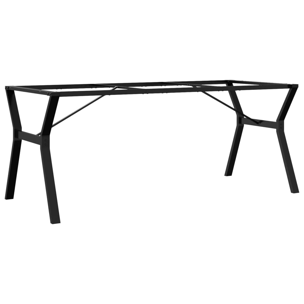 Valgomojo stalo kojos, 180x80x73cm, plieninis, Y formos rėmas - Namų Idėja