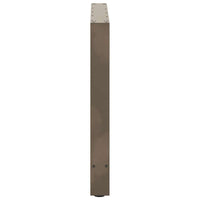 Valgomojo stalo kojos, 2 vnt., 100 x (72 - 73) cm, natūralus plienas - Namų Idėja