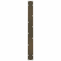 Valgomojo stalo kojos, 2 vnt., 100 x (72 - 73) cm, natūralus plienas - Namų Idėja