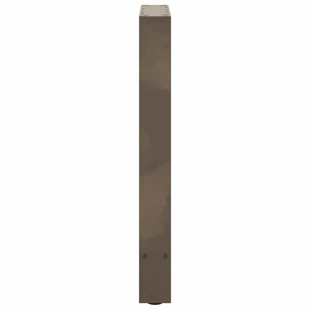 Valgomojo stalo kojos, 2 vnt., 50x(72 - 73) cm, natūralus plienas - Namų Idėja