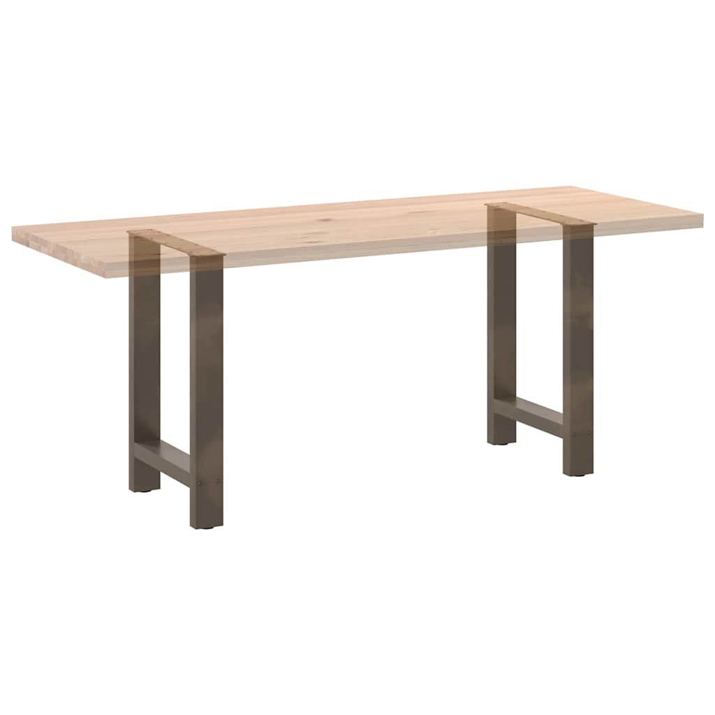 Valgomojo stalo kojos, 2 vnt., 50x(72 - 73) cm, natūralus plienas - Namų Idėja