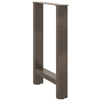Valgomojo stalo kojos, 2 vnt., 50x(72 - 73) cm, natūralus plienas - Namų Idėja