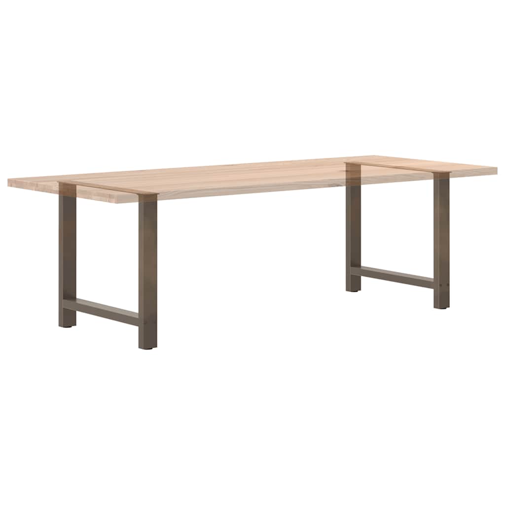 Valgomojo stalo kojos, 2 vnt., 70x(72 - 73) cm, natūralus plienas - Namų Idėja