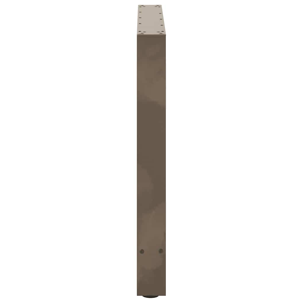 Valgomojo stalo kojos, 2 vnt., 80x(72 - 73) cm, natūralus plienas, plienas - Namų Idėja