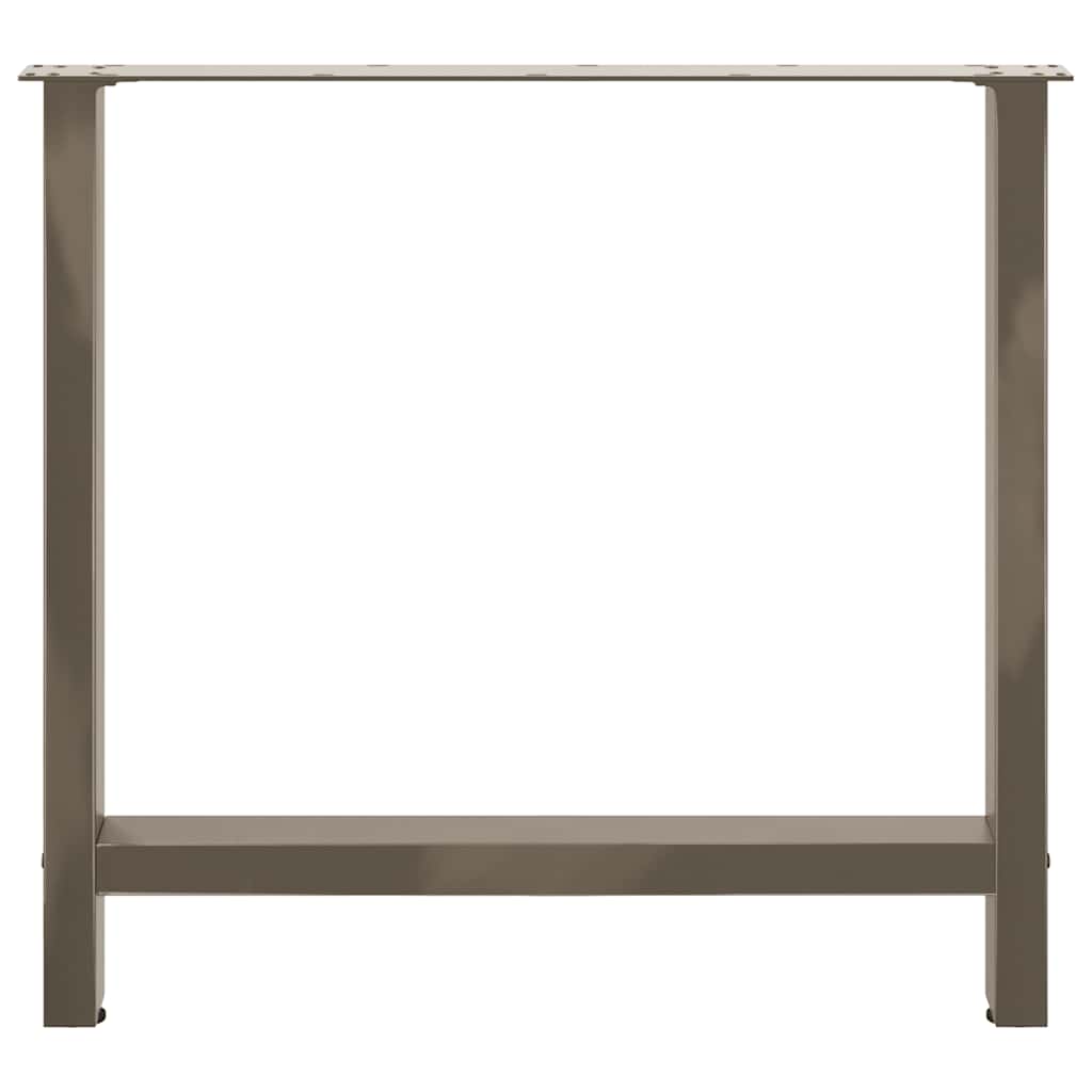 Valgomojo stalo kojos, 2 vnt., 80x(72 - 73) cm, natūralus plienas, plienas - Namų Idėja