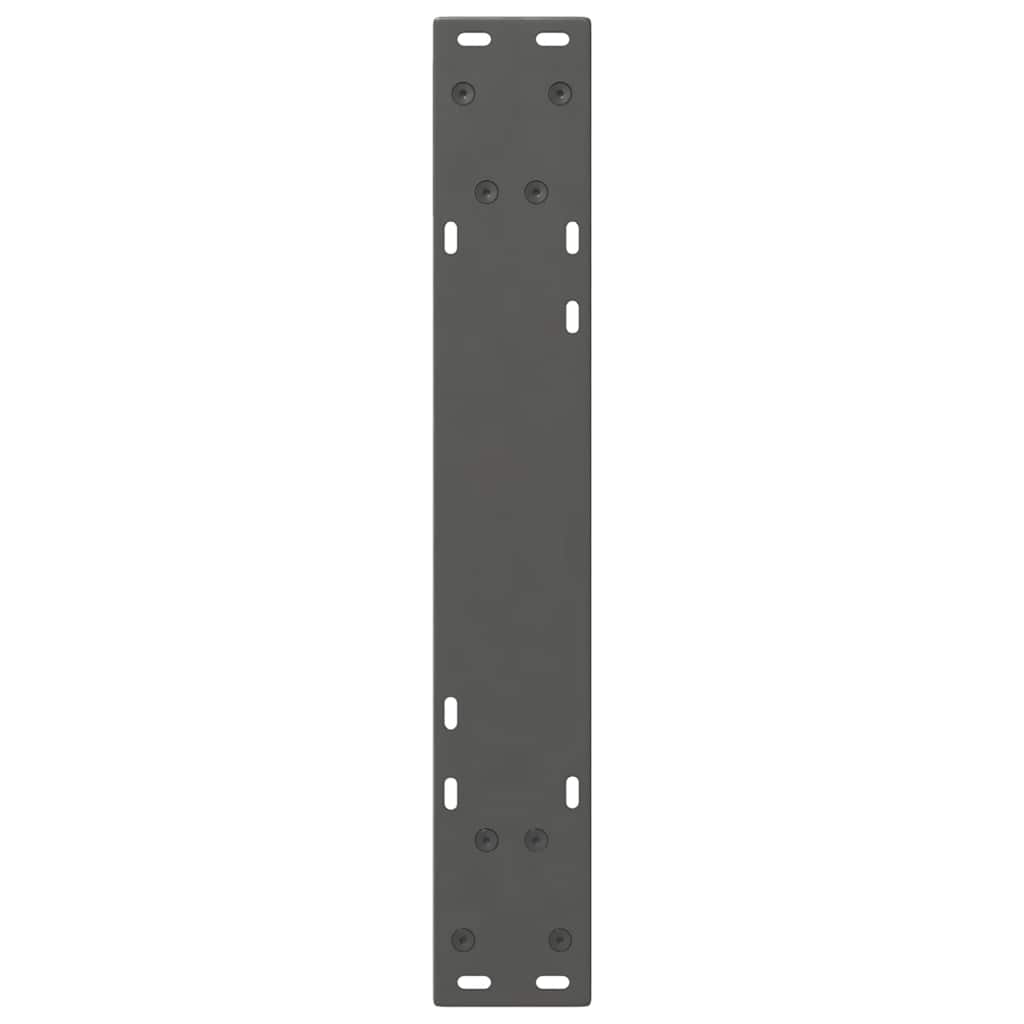 Valgomojo stalo kojos, 2 vnt., antracito spalvos, 50x(72 - 73,3) cm, plienas - Namų Idėja
